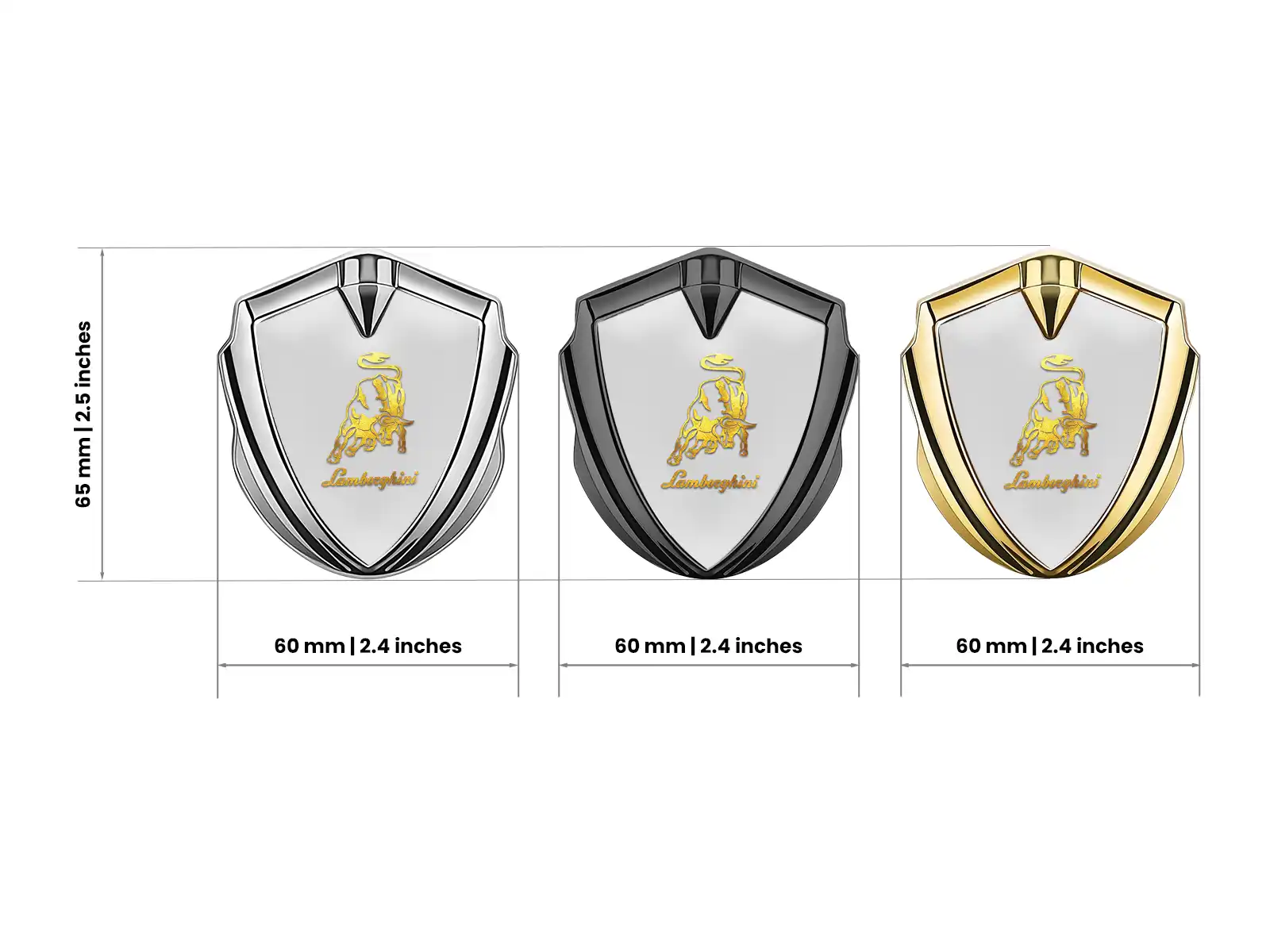 Lamborghini Emblem Metall Abzeichen High-End Stil Drift Design